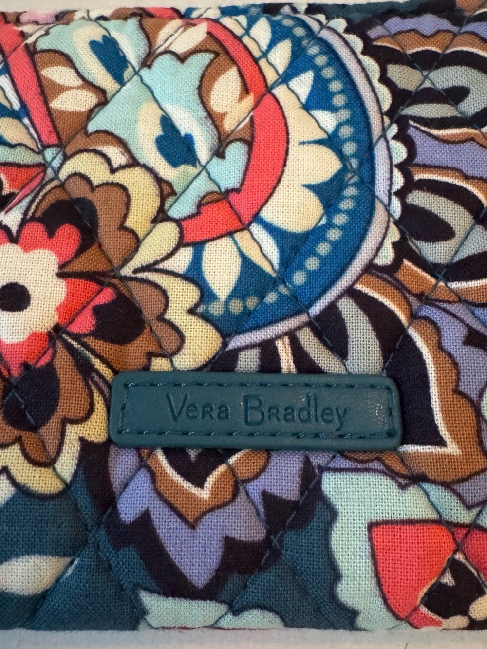 Vera Bradley RFID Wristlet Wallet Haymarket Paisley Jewel Accordion Style - Picture 5 of 10